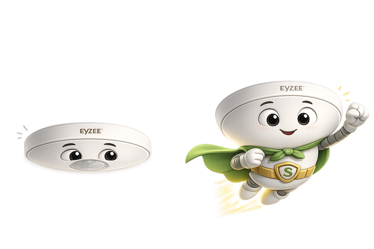 Sensitive Sensy, the EyZEE human presence sensor character